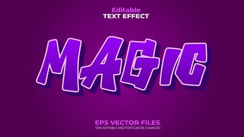 EPS 100% Editable Text Effect and font can be changed Stock Illustration