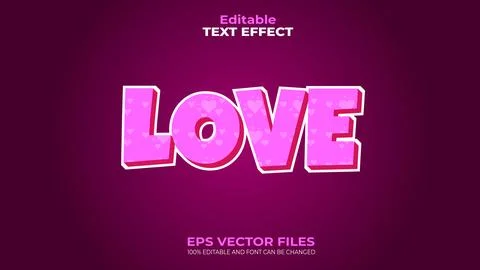 EPS 100% Editable Text Effect and font can be changed 스톡 일러스트