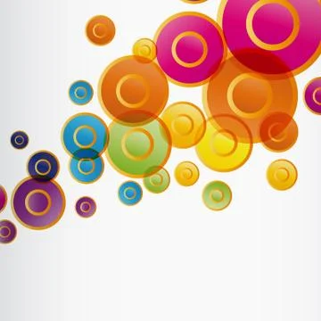 Eps colorful rainbow vector background with text Stock Illustration