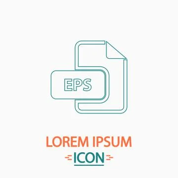 EPS computer symbol Stock Illustration