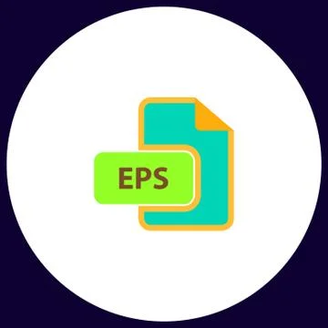 EPS computer symbol Stock Illustration
