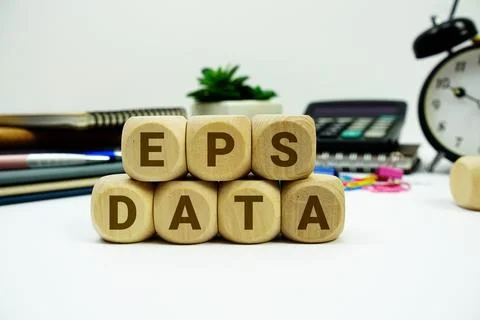 EPS Data alphabet letters with calculator and alarm clock on white background Stock Photos