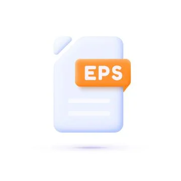 EPS File 3D Vector Icon on white background. Vector isolated icon Stock Illustration