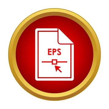 Eps file document format vector graphic icon 库存插图