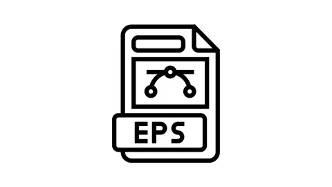 Eps file format document line icon animation Stock Footage 326137078