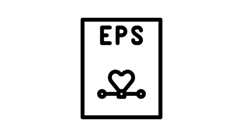 Eps file format document line icon animation Stock Footage 326766315
