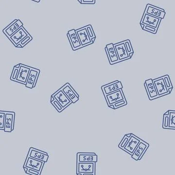 Eps file format document line seamless pattern Illustrazione stock