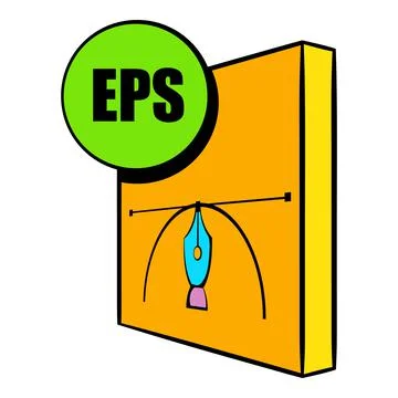 EPS file icon cartoon Stock Illustration