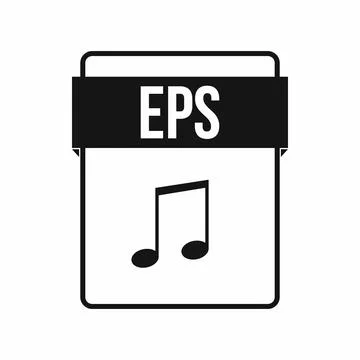 EPS file icon, simple style Stock Illustration