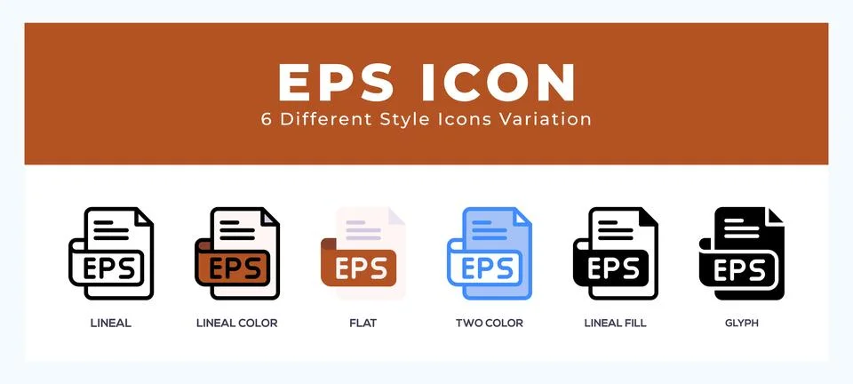 Eps file icon vector for web. and mobile app Stock Illustration