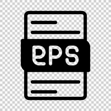 Eps File Type Icon. Files document graphic design. with outline style.  库存插图
