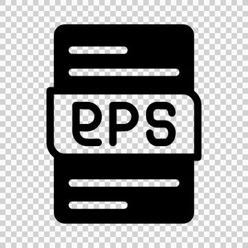 Eps format file type icons. document extension symbol icon.  Stock Illustration