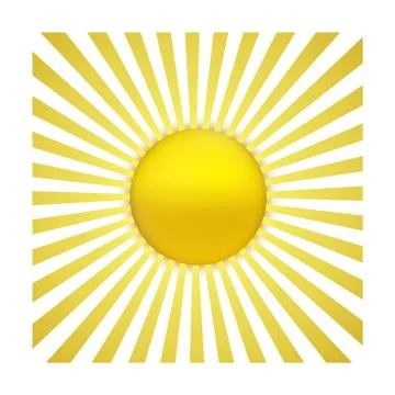 Eps vector 10 - sun with sunburst Ilustración de archivo
