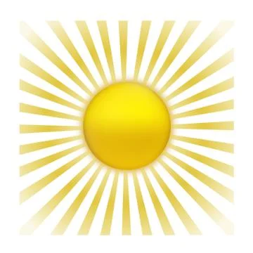 Eps vector 10 - sun with sunburst Ilustración de archivo