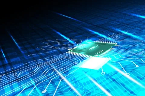 EPS vector motherboard abstract background. Stock Illustration