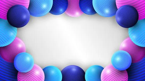 EPS10 abstract background consisting of multicolored spheres Stock Illustration