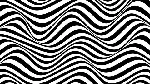 EPS10 abstract background. Flat effect of black and white waves. Stock Illustration