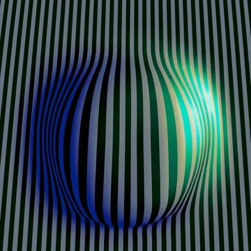 Eps10. Abstract wavy colored stripes vector background. Illustrazione stock