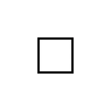 Eps10 black vector four sided square illustration Stock Illustration