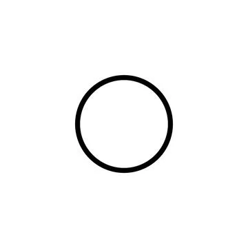 Eps10 black vector line art circle Stock Illustration