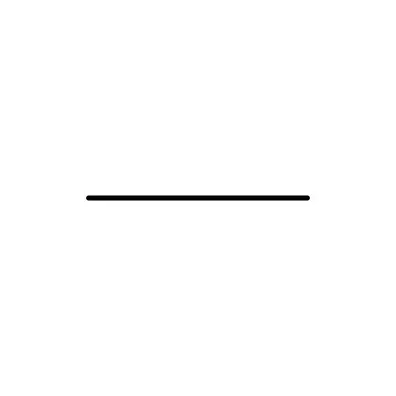 Eps10 black vector single straight horizontal line Stock Illustration