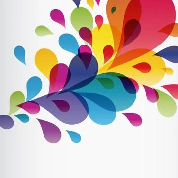 Eps10 colorful splash Stock Illustration