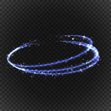 EPS10. Glow light effect. Circular lens flare. Abstract rotational lines. Pow Stock Illustration