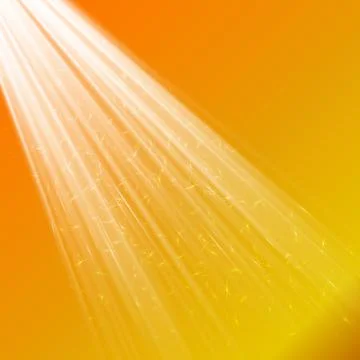 EPS10. Light Spotlight white. Template for light effect on a yellow backgroun Stock Illustration