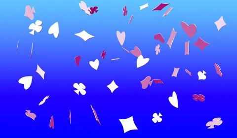 Eps10. Pattern card suits. Casino and shape, decoration and game and poker. V イラスト素材