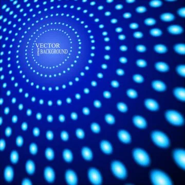 EPS10 Perspective Blue Dots Abstract Vector Background 스톡 일러스트