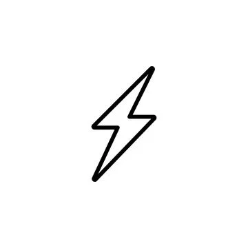 Eps10 Power vector line art Icon illustration Stock Illustration