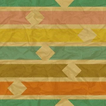 EPS10 retro seamless pattern on vintage old paper Illustrazione stock