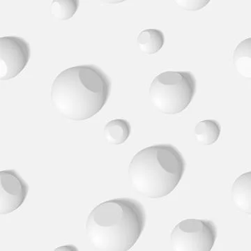 Eps10. Seamless pattern with three-dimensional spherical objects. Abstract mo Illustrazione stock