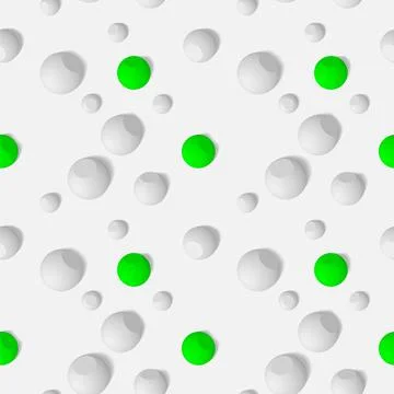 Eps10. Seamless pattern with three-dimensional spherical objects. Abstract mo Stock Illustration