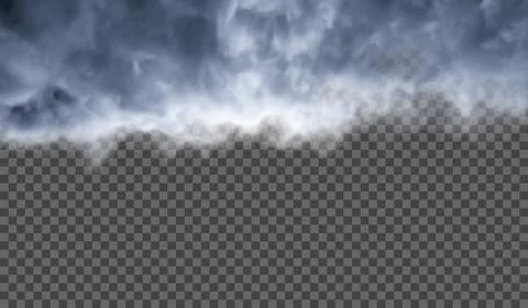Eps10. Transparent special effect stands out with fog or smoke. White cloud v Stock Illustration