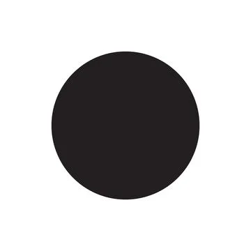 Eps10 vector illustration of a black fill circle icon, sign, or symbol Stock Illustration