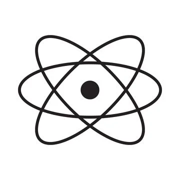 Eps10 vector illustration of a black science icon, sign, or symbol Stock Illustration