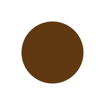 Eps10 vector illustration of a brown fill circle icon, sign, or symbol Stock Illustration