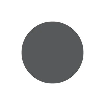 Eps10 vector illustration of a grey fill circle icon, sign, or symbol Stock Illustration