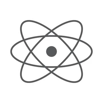Eps10 vector illustration of a grey science icon, sign, or symbol Stock Illustration