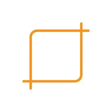 Eps10 vector illustration of an orange crop icon, sign, or symbol Stock Illustration