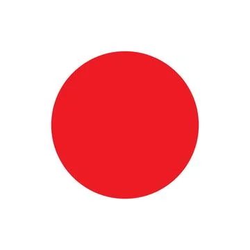 Eps10 vector illustration of a red fill circle icon, sign, or symbol Stock Illustration