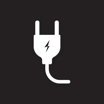 Eps10 vector illustration of a white fill plug icon, sign, or symbol 스톡 일러스트