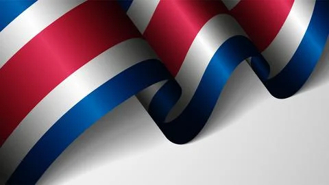 EPS10 Vector Patriotic background with flag of Costarica. An element of imp.. Stock Illustration