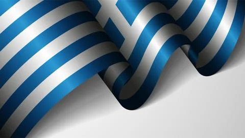 EPS10 Vector Patriotic background with flag of Greece. An element of impact.. Stock Illustration