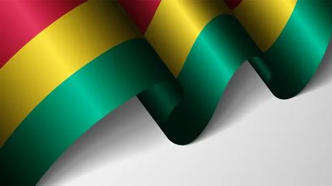 EPS10 Vector Patriotic background with flag of Guinea. An element of impact.. Stock Illustration