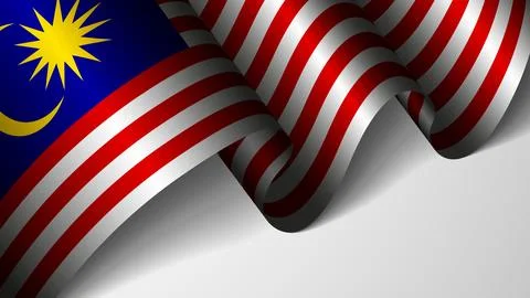 EPS10 Vector Patriotic background with flag of Malaysia. An element of impa.. Illustration