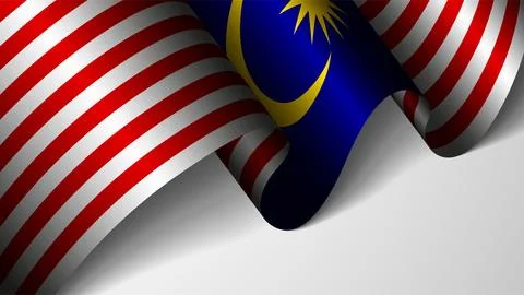 EPS10 Vector Patriotic background with flag of Malaysia. An element of impa.. Illustration