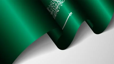 EPS10 Vector Patriotic background with flag of SaudiArabia. An element of i.. Ilustración de archivo