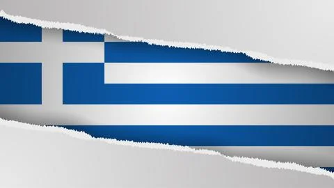 EPS10 Vector Patriotic background with Greece flag colors. Illustrazione stock